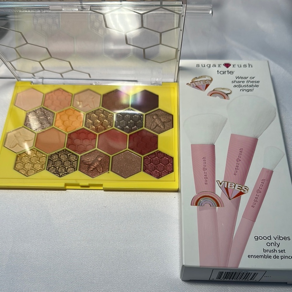 Tarte Gold and Pink Eyeshadow Palette Vibrant Colors